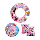 Paquete Salvavidas Kit Infantil Dona Flotis Pelota De Minnie Rosa