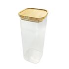 Recipiente de cristal con tapa herm&eacute;tica de bamb&uacute; 1.9 L