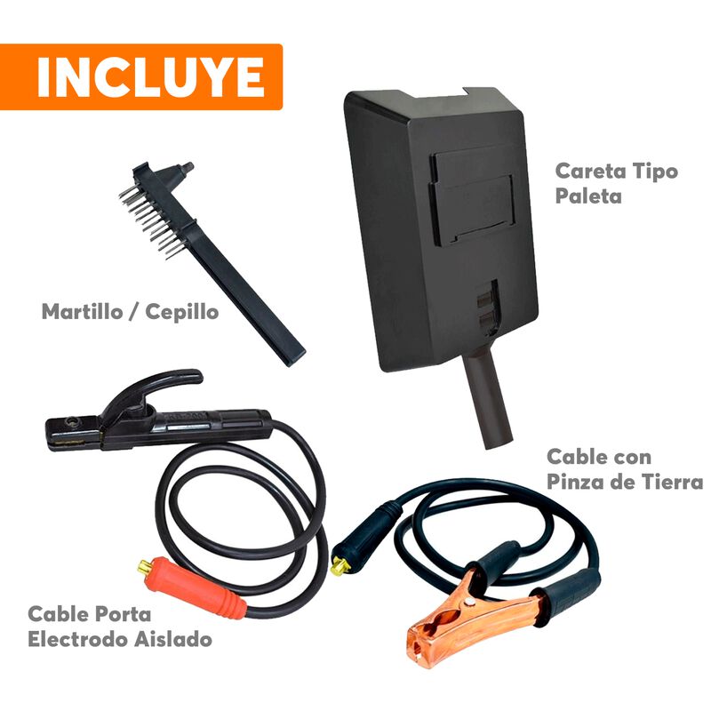 Soldadora Inversora 130A con Kit Completo para ... image number null