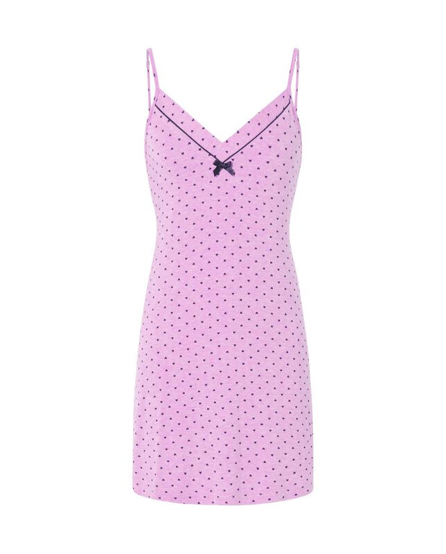 Camis&oacute;n Corto con Estampado de Corazones Rosa image number null