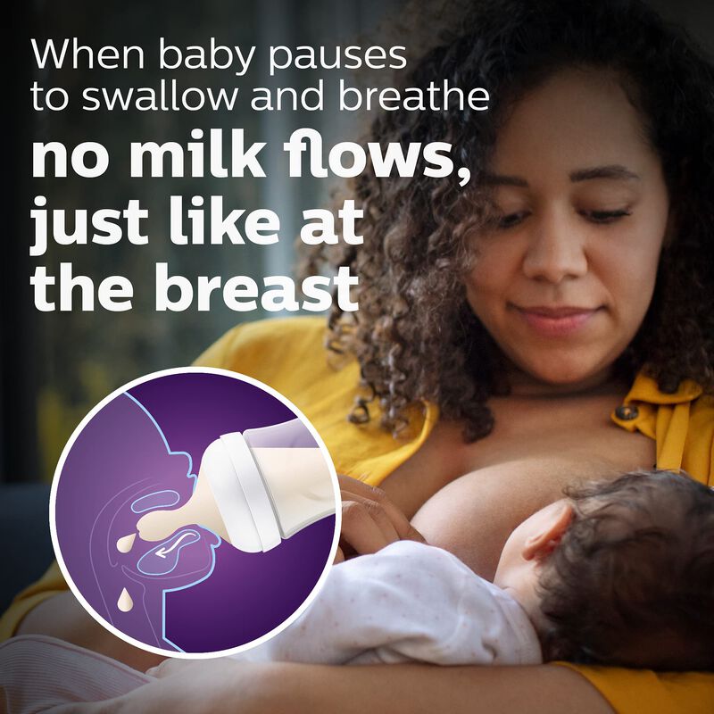 Biber&oacute;n Philips Avent Natural 125 Ml Con Tetina... image number null