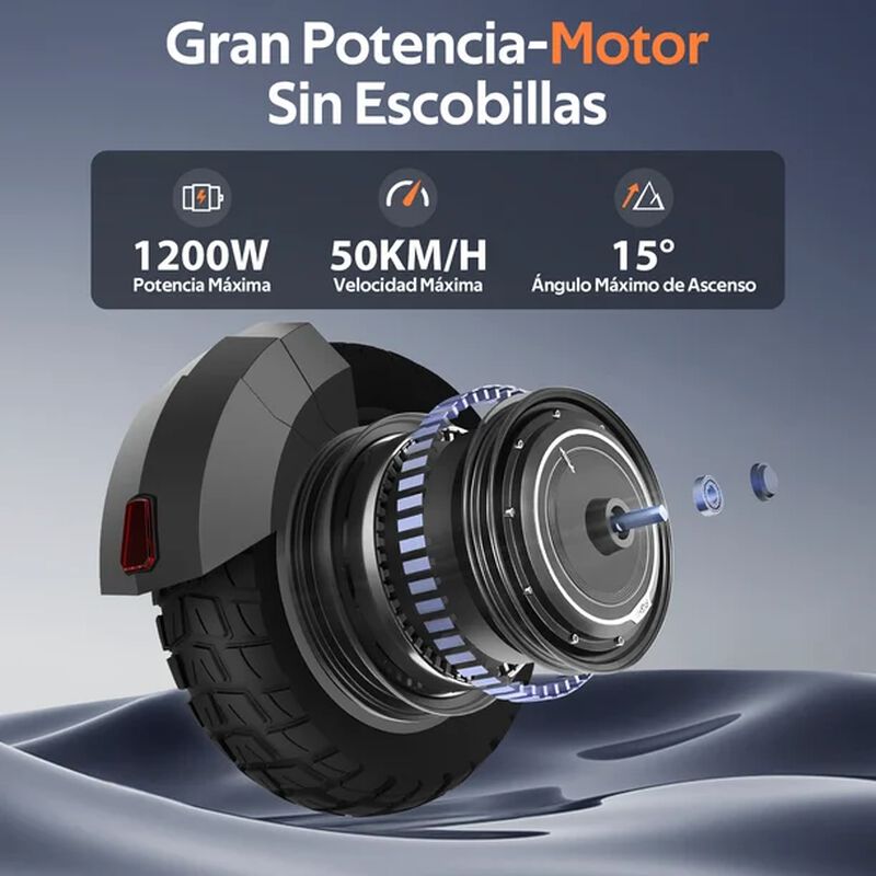 Scooter El&eacute;ctrico Honey Whale H2 Gris image number null