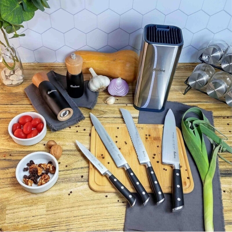 Juego Set 4 cuchillos HUDSON Acero Inoxidable A... image number null