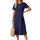 Vestido Midi Casual Malabis Ves-1037 Marino