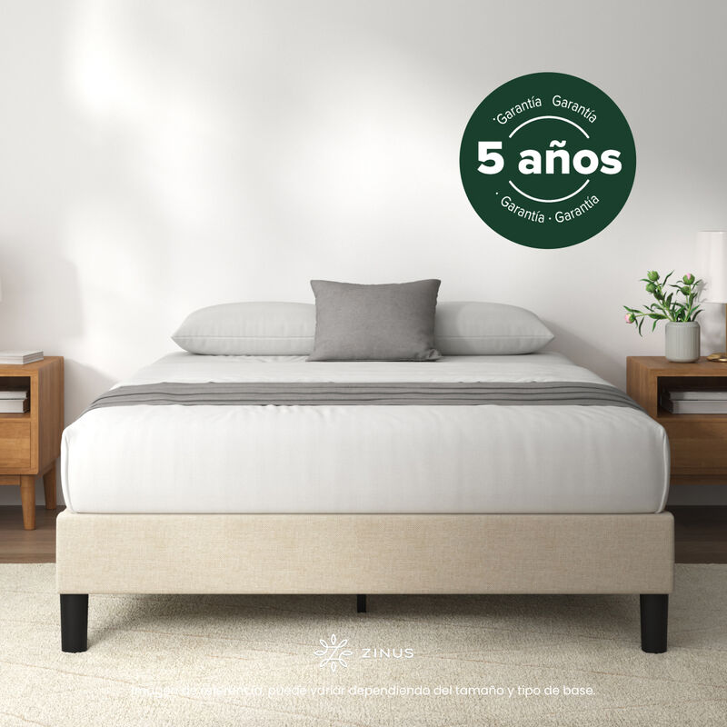 Zinus Curtis | Base De Cama Tapizada De Madera ... image number null