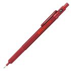 L&aacute;piz Mec&aacute;nico Rotring 600 Hb Con Cuerpo Totalmente Met&aacute;lico Rojo De 0,7 Mm