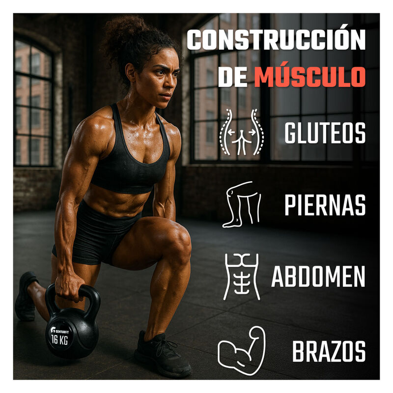 Pesa Rusa Kettlebell 16kg 35lb Cross Fitness Gi... image number null