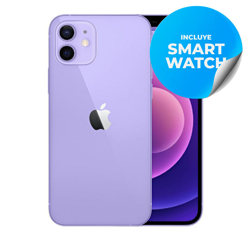 Iphone 12 Reacondicionado 64Gb Morado + Reloj G... image number null