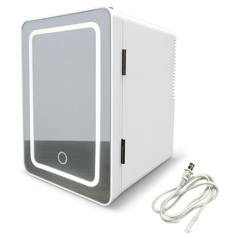 Mini Refrigerador con Espejo LED de 4 L, Termoe... image number null