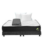 Colch&oacute;n Restonic Enzo King Size + Box Dicasa + Almohada Royal Twin + Protector Lux