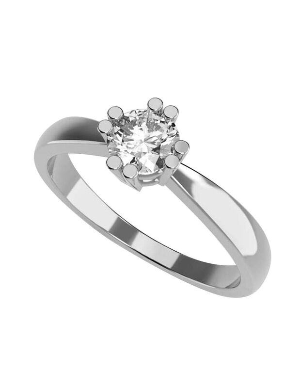 Anillo de Compromiso en Oro de 10K con Circonia... image number null