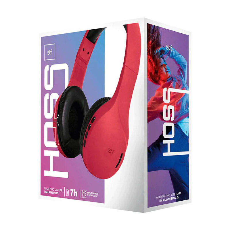 STF Aud&iacute;fonos inal&aacute;mbricos Hoss Magenta image number null