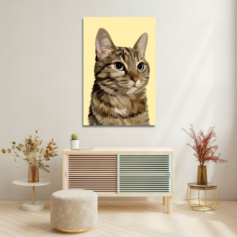 Cuadro Decorativo Impreso 40x60cm Gato image number null