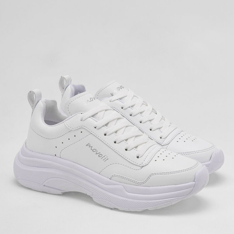 Movofit Tenis deportivo para joven blanco image number null