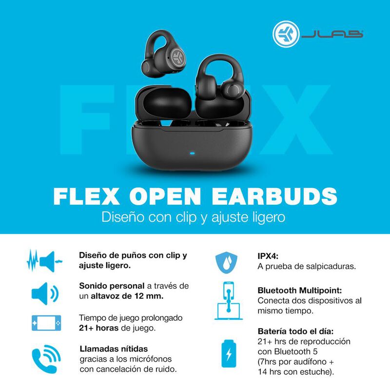 Aud&iacute;fonos inal&aacute;mbricos Bluetooth Flex Jlab image number null