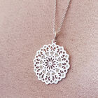 Dije Gerbera de Plata con Cadena Incluida