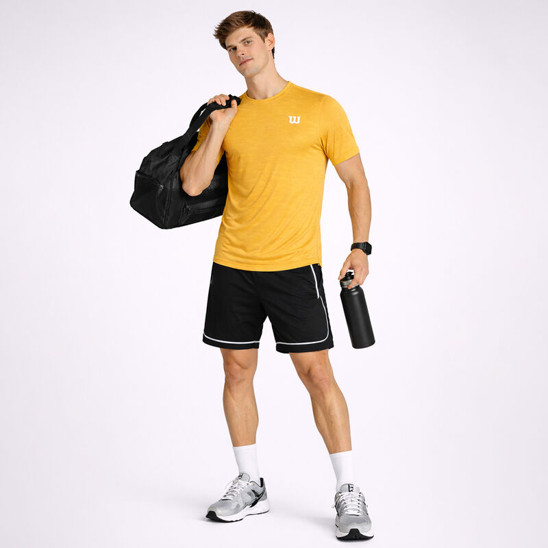 Playera Deportiva Wilson Para Hombre Naranja Eg image number null