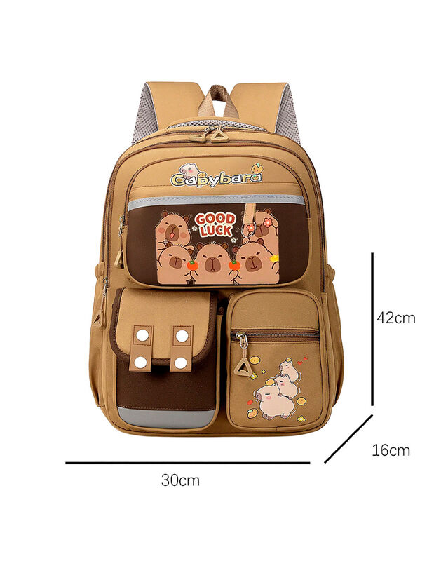 Mochila Capibara Kawaii Gran Capacidad image number null