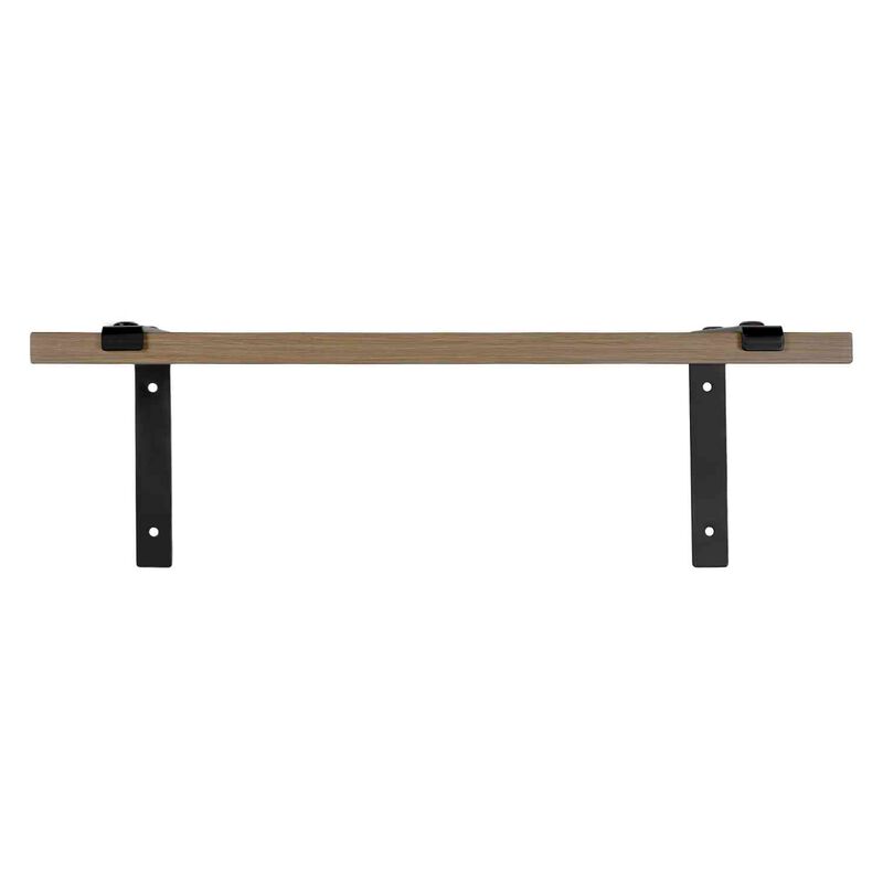 Set 4 Repisas Madera Flotantes Modernas Industr... image number null
