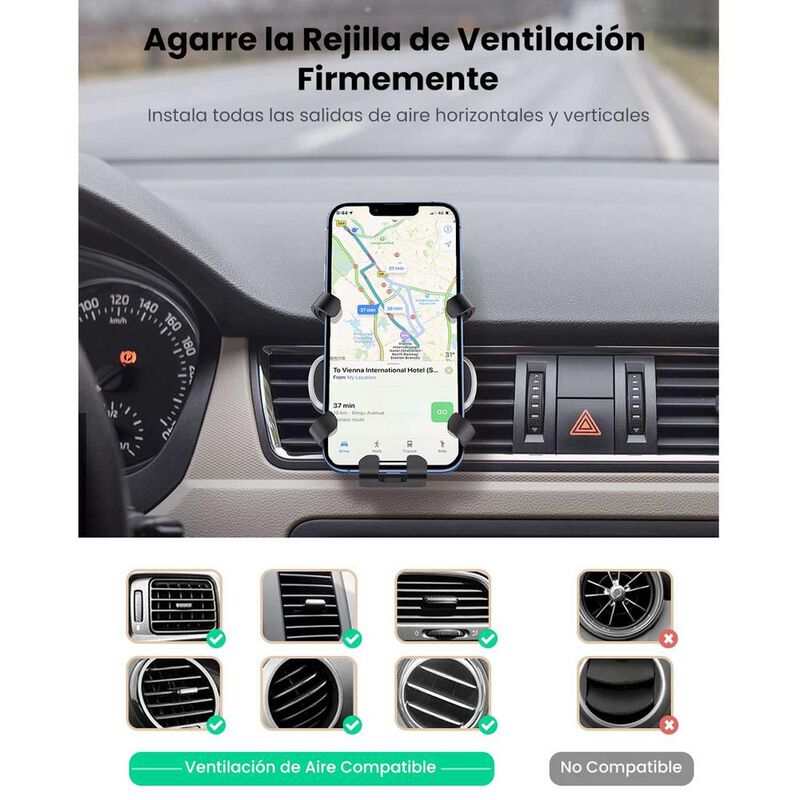 Soporte UGREEN Universal Gravity para ventila d... image number null