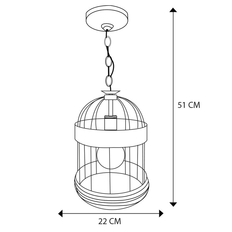 L&aacute;mpara Colgante Barril Tula Mil Luces image number null