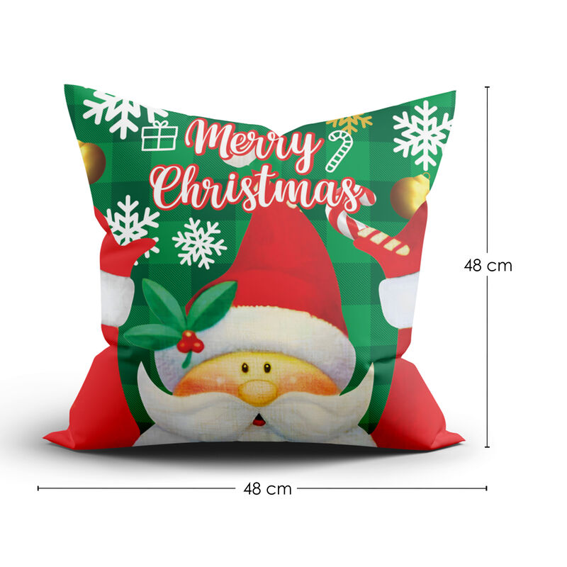 Coj&iacute;n Terciopelo Estampado Hd Navide&ntilde;o 48Cmx48C... image number null