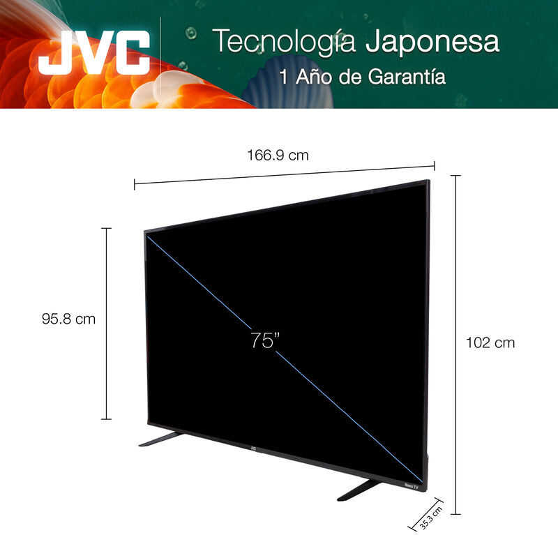 Jvc Pantalla Smart Tv 75 Pulgadas  4k Uhd Led  ... image number null