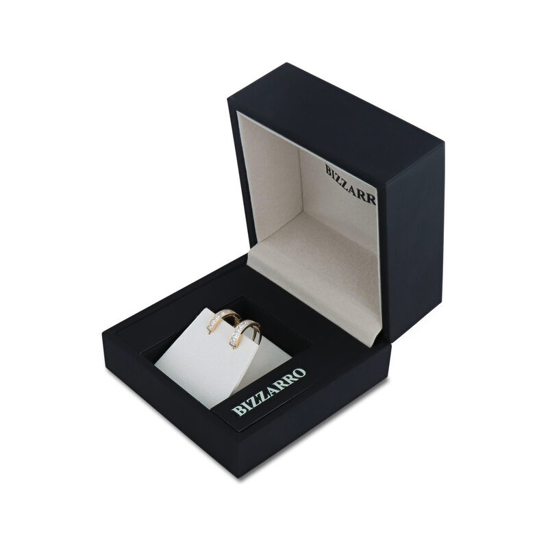 Arracadas De Oro Amarillo 14k Con Zirconias (12... image number null
