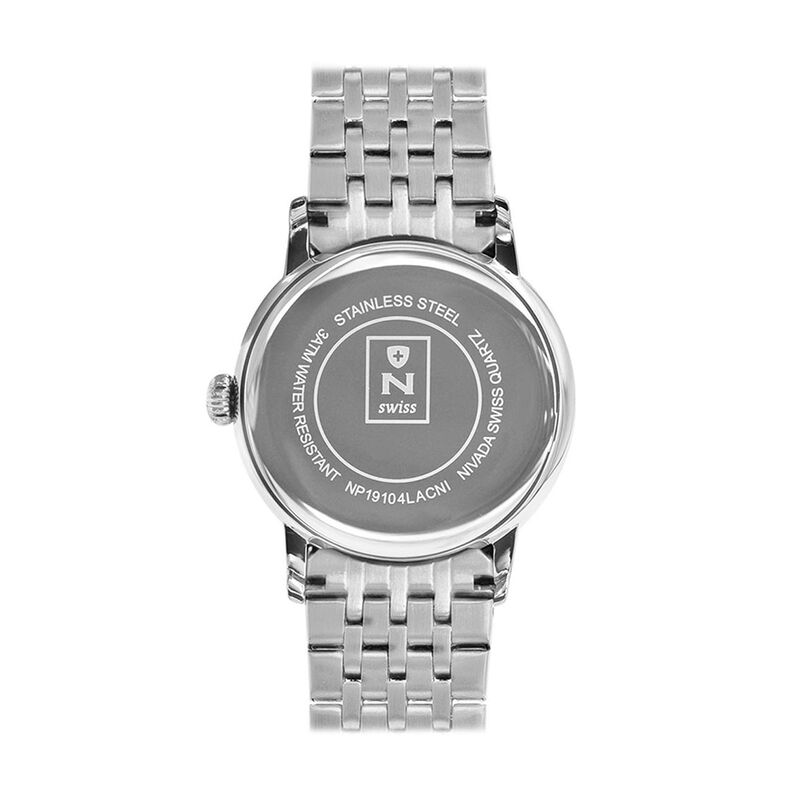 Reloj Nivada Executive Dama Acero Negro &Iacute;ndice image number null