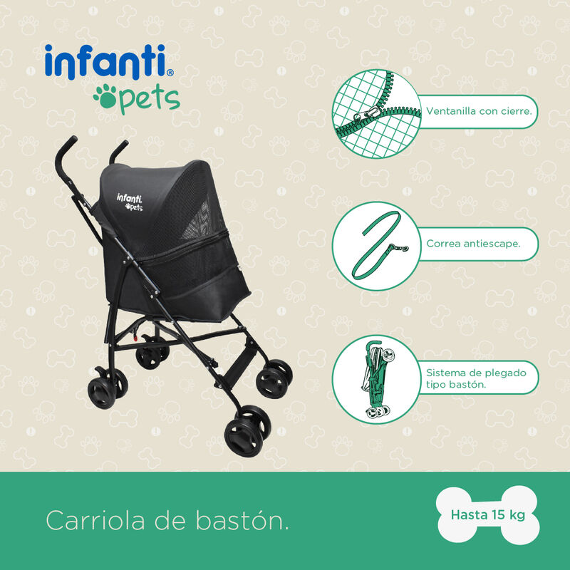 Carriola Plegable Mascotas Perros Gatos Con Ven... image number null