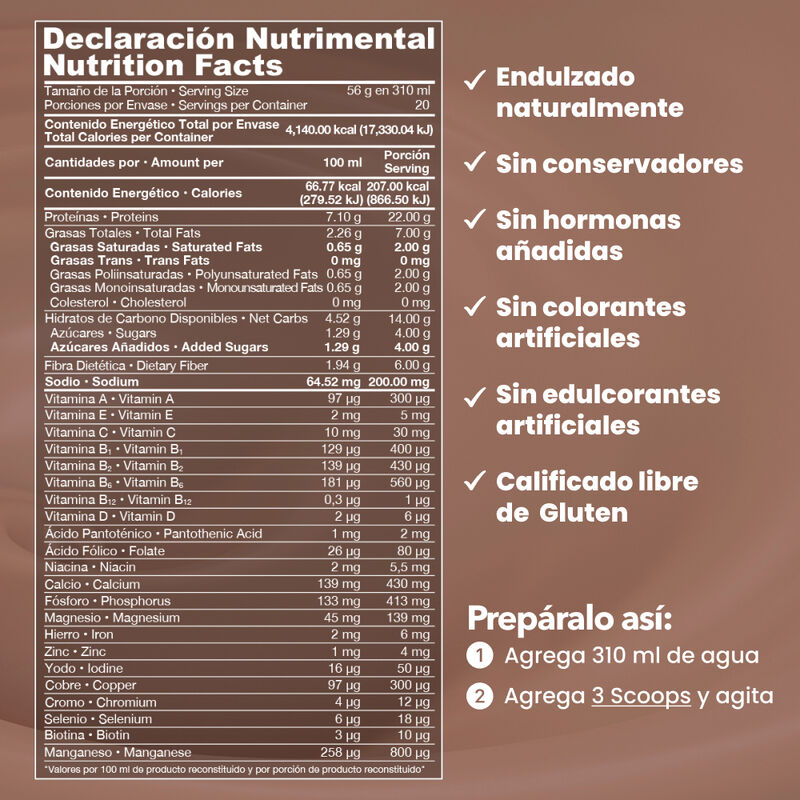 ShakeMe! Vegan Chocolate 20 Porciones image number null