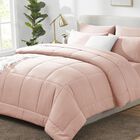 Juego De Edred&oacute;n Cozylux Pink Queen Size, Cama De 7 Piezas En Una Bolsa