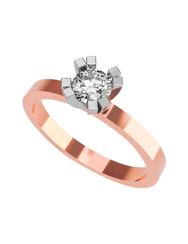 Anillo de Compromiso de 14K con Diamante de Lab... image number null