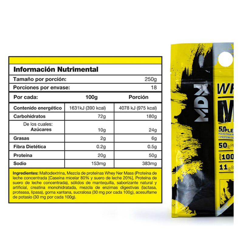 Prote&iacute;na Ganador De Peso Wheyner Mass Mdn Sport... image number null