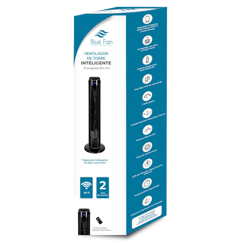 Combo 2 Ventiladores de torre Blue Fan de 33 Pu... image number null