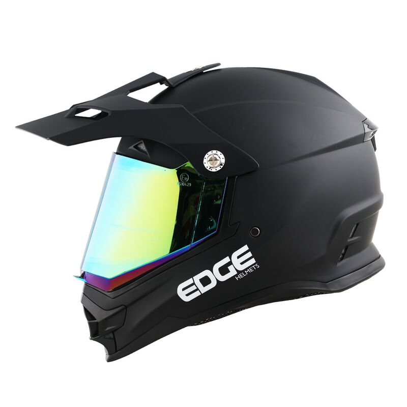 Casco Integral Moto Cross K4 Edge Solido Certif... image number null