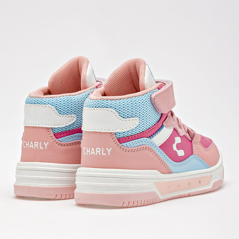 Charly Tenis urbano para ni&ntilde;a. Rosa multicolor,... image number null