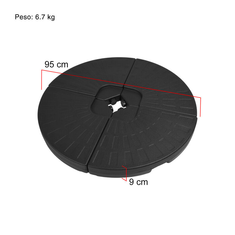 Sombrilla Full Color Menta Exterior Lujo 2.9m +... image number null
