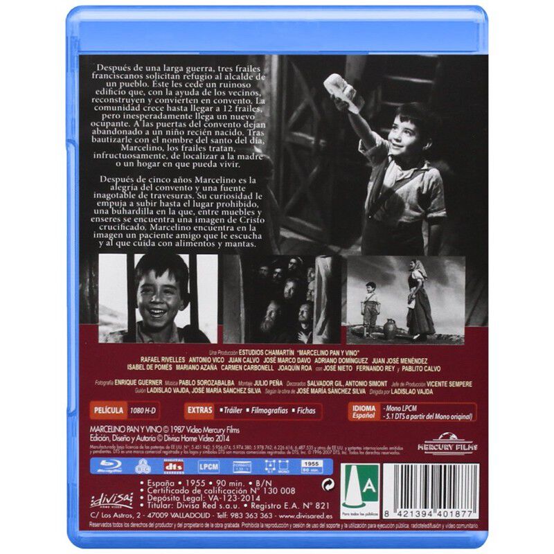 MARCELINO PAN Y VINO (1955) (BLU-RAY) image number null