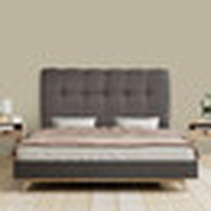 Cabecera Matrimonial Dicasa Nube Gris Oscuro image number null