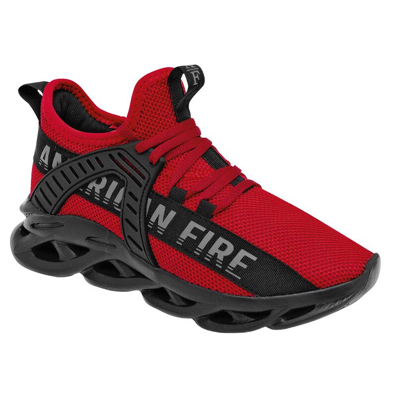 American Fire Tenis deportivo para hombre rojo ... image number null