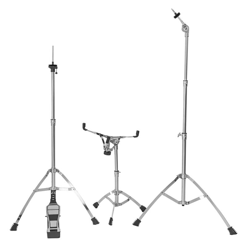 Bater&iacute;a Musical Ac&uacute;stica 5pz Platillos Atriles ... image number null