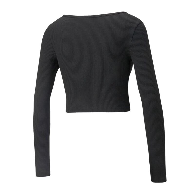Playera Puma Classics Ribbed Ls Para Mujer image number null