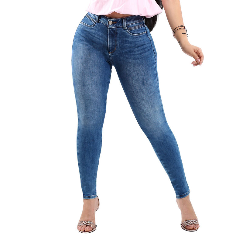 Jeans Skinny Mujer Savi Basic Azul Tiro Medio S... image number null