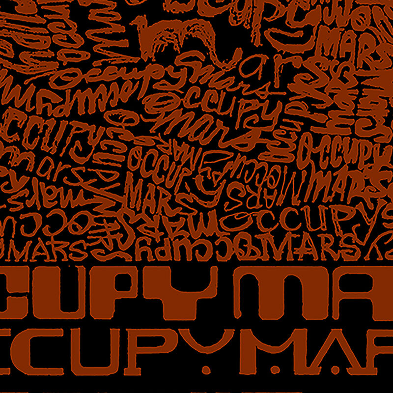 Camiseta Word Art Para Mujer - Occupy Mars- Ros... image number null
