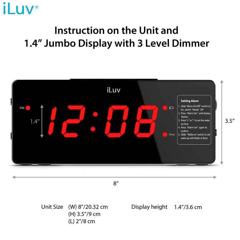 Cargador Reloj despertador ILUV Timeshaker Hote... image number null