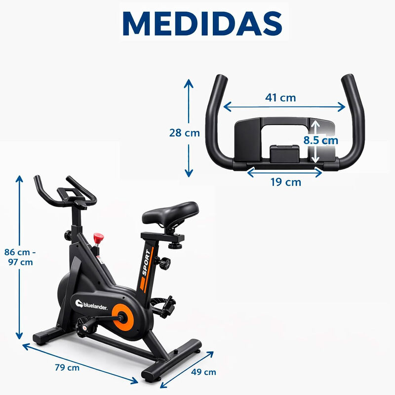Bicicleta Est&aacute;tica Con Resistencia Ajustable, V... image number null