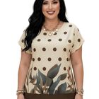 Blusa Casual Bluson Malabis Bl-1041 Beige