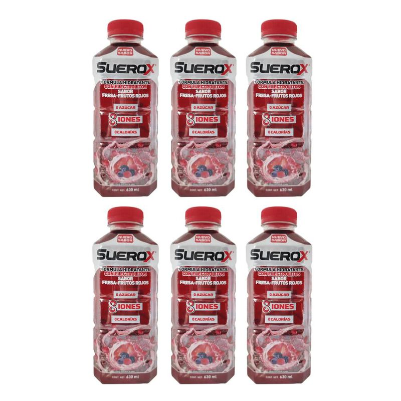 Suerox Fresa - Frutos Rojos Con 630 Ml C/u - 6 ... image number null
