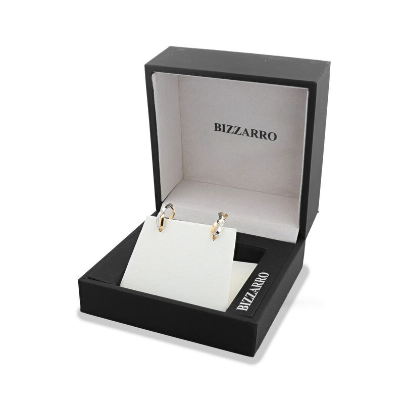 Arracadas Bicolor Oro 10k Elegantes | Bizzarro image number null